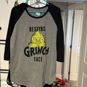 Torrid Size 2 resting grinch face top